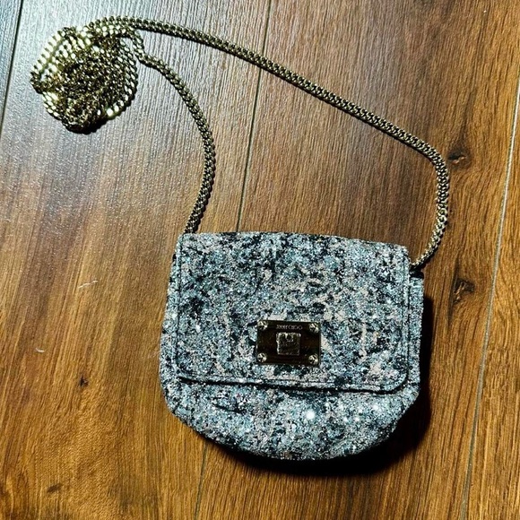 Jimmy Choo Ruby Chain-Link Glitter Mini Bag - Picture 3 of 8